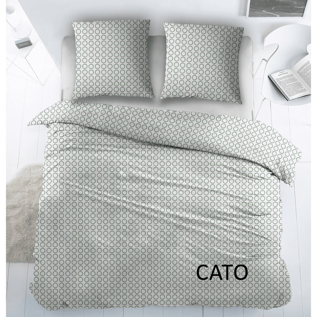 Sleepnight Dekbedovertrek Katoen Cato Green