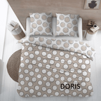 Sleepnight Lakenset Flanel Doris Taupe