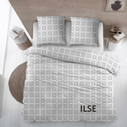 Sleepnight Dekbedovertrek Flanel Ilse Grijs