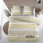 Sleepnight Dekbedovertrek Flanel Indra Geel