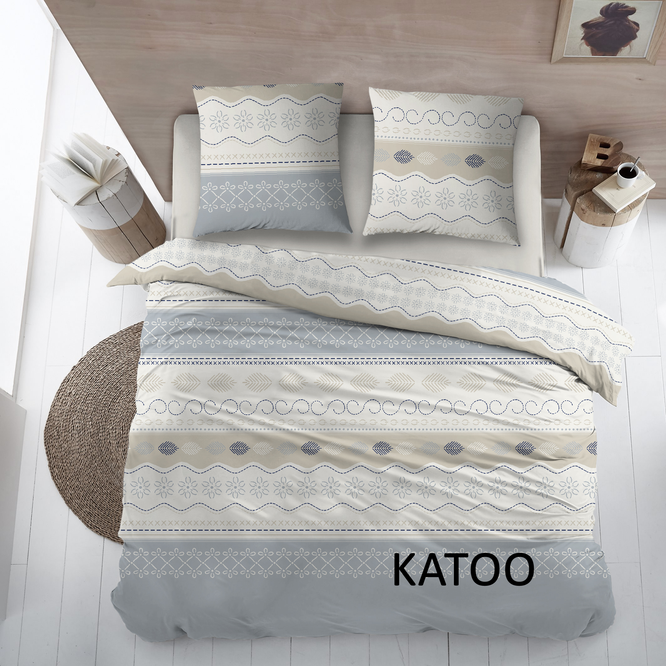 Sleepnight Dekbedovertrek Katoen Katoo - Blauw