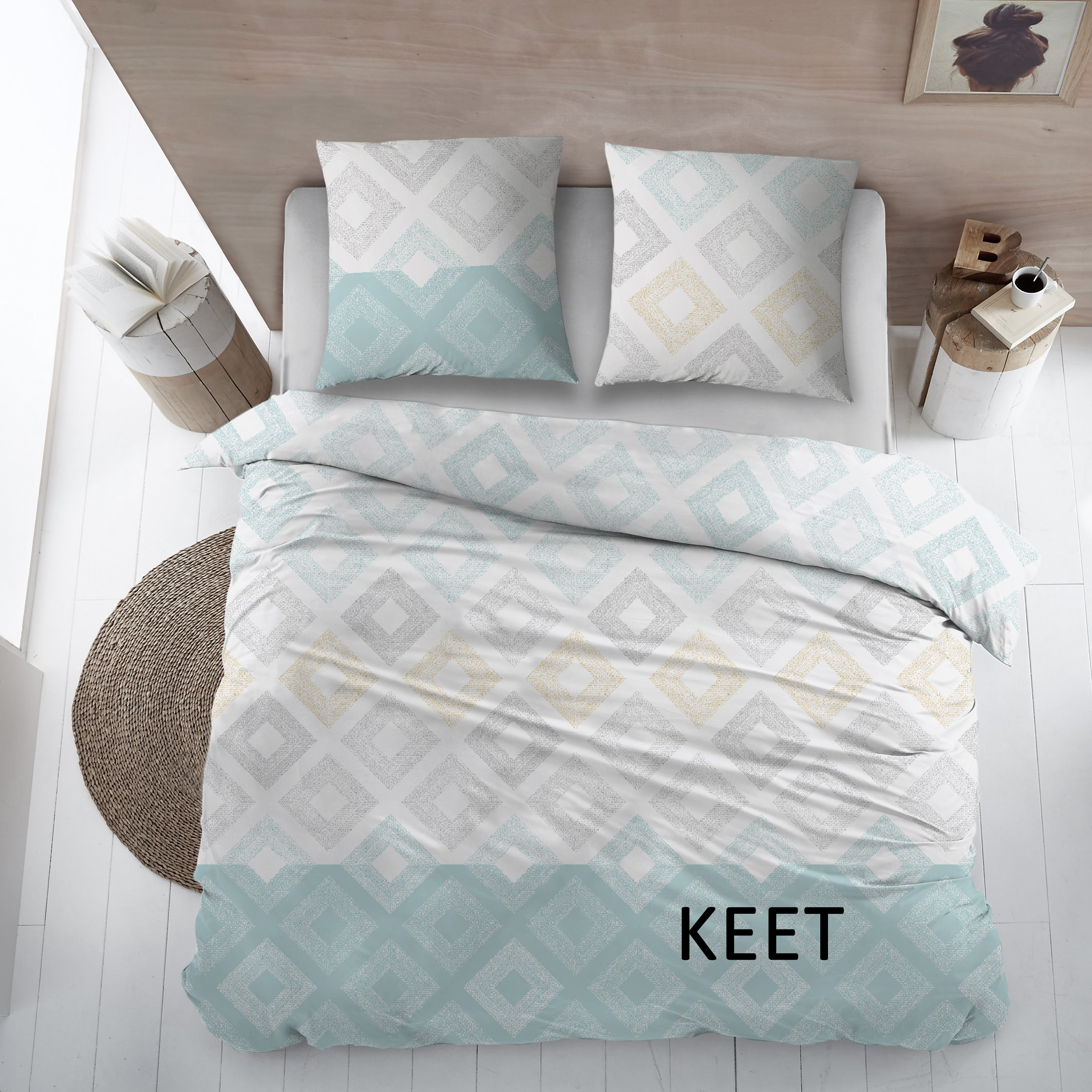 Sleepnight Dekbedovertrek Katoen Keet - Grijs