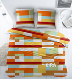 Sleepnight Dekbedovertrek Katoen Kira - Oranje