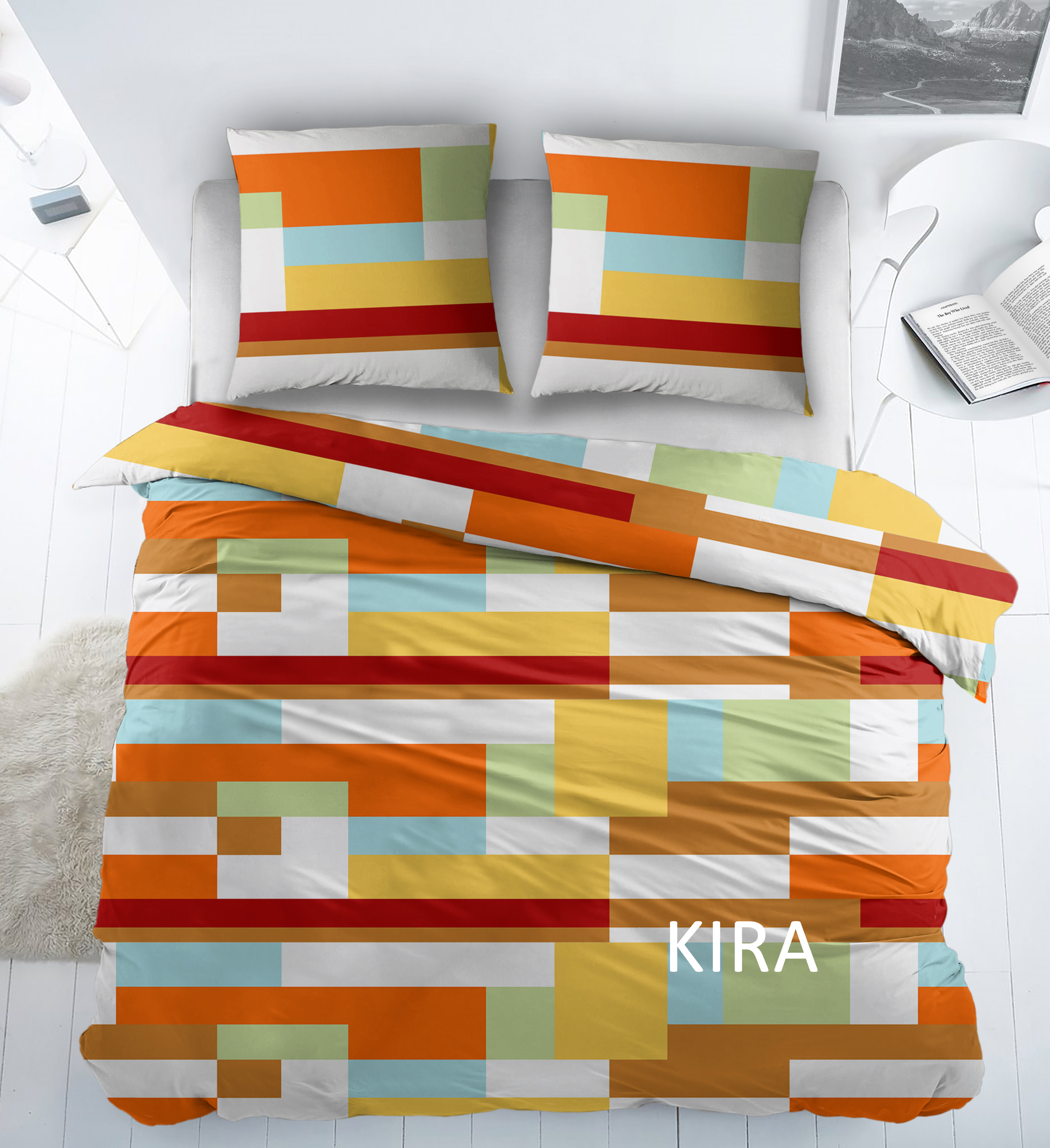 Sleepnight Dekbedovertrek Katoen Kira - Oranje