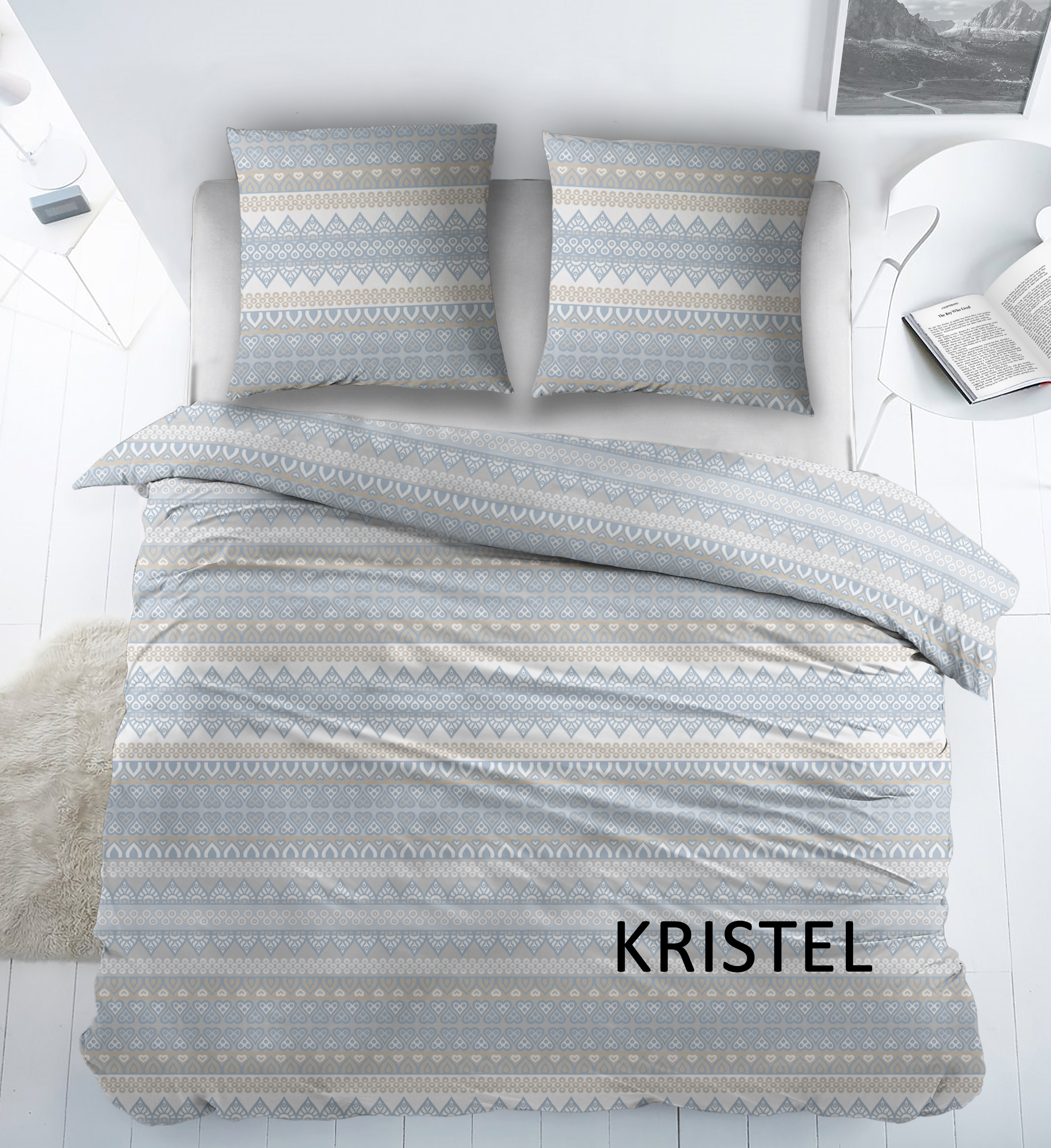 Sleepnight Dekbedovertrek Katoen Kristel - Blauw