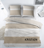 Sleepnight Dekbedovertrek Katoen Kristien - Beige