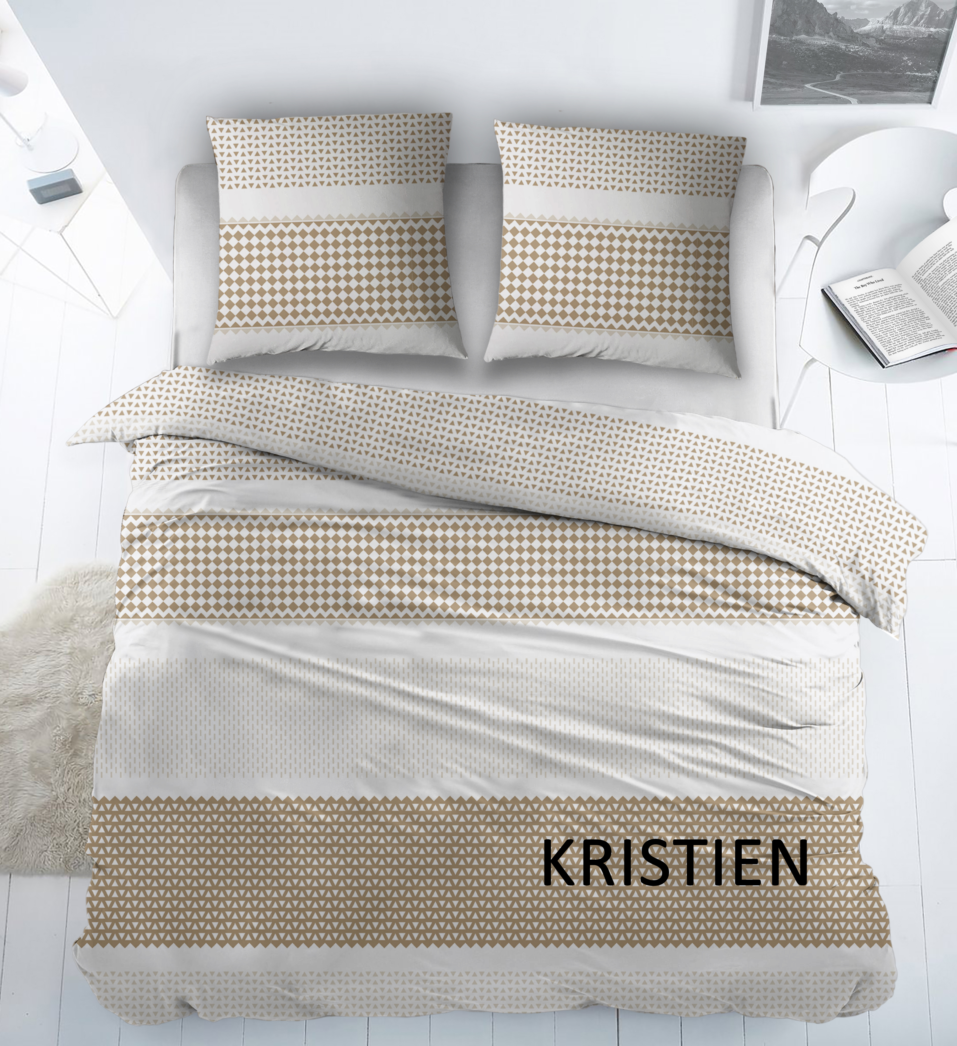 Sleepnight Dekbedovertrek Katoen Kristien - Beige