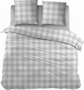 Sleepnight Dekbedovertrek Flanel Lies Grijs