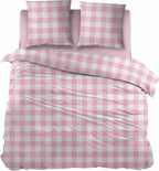 Dekbedovertrek Flanel Lies Pink - Bedtextielonline.be