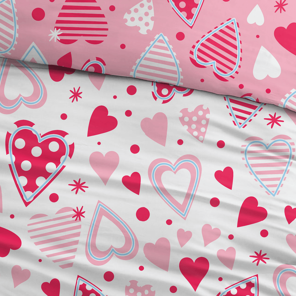 Dekbedovertrek Katoen Love - Bedtextielonline.be