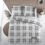 Cottons Dekbedovertrek Dekbedovertrek Katoen Ava Grey