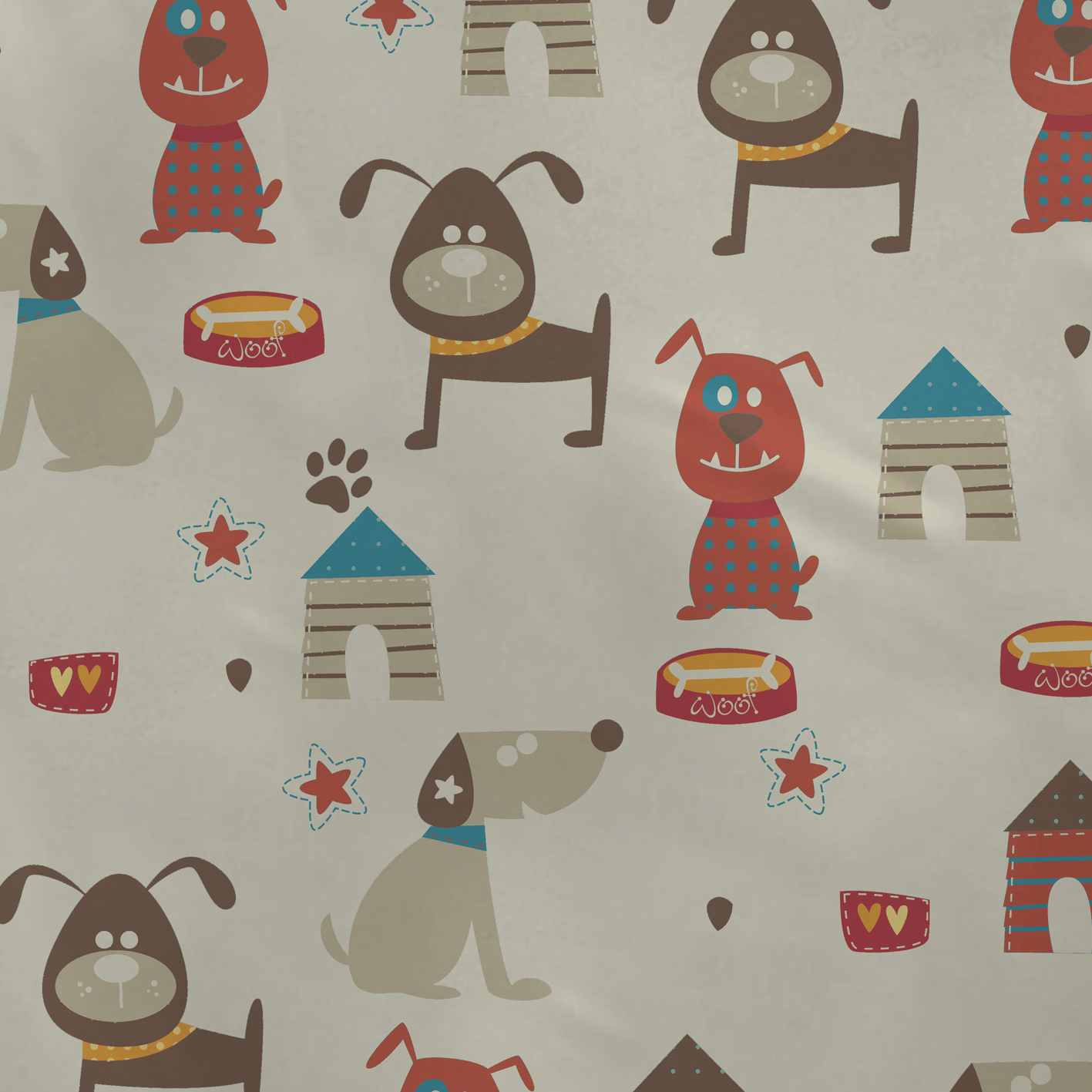 Sleepnight Dekbedovertrek Flanel Dogs