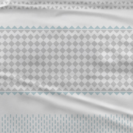 Sleepnight Dekbedovertrek Flanel Ellen Grijs Blauw