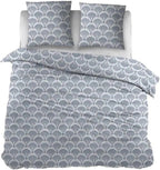 Sleepnight Dekbedovertrek Flanel Feline Blauw
