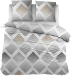 Sleepnight Dekbedovertrek Flanel Fieke Grijs Beige