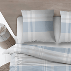 Sleepnight Dekbedovertrek Flanel Ineke Blauw