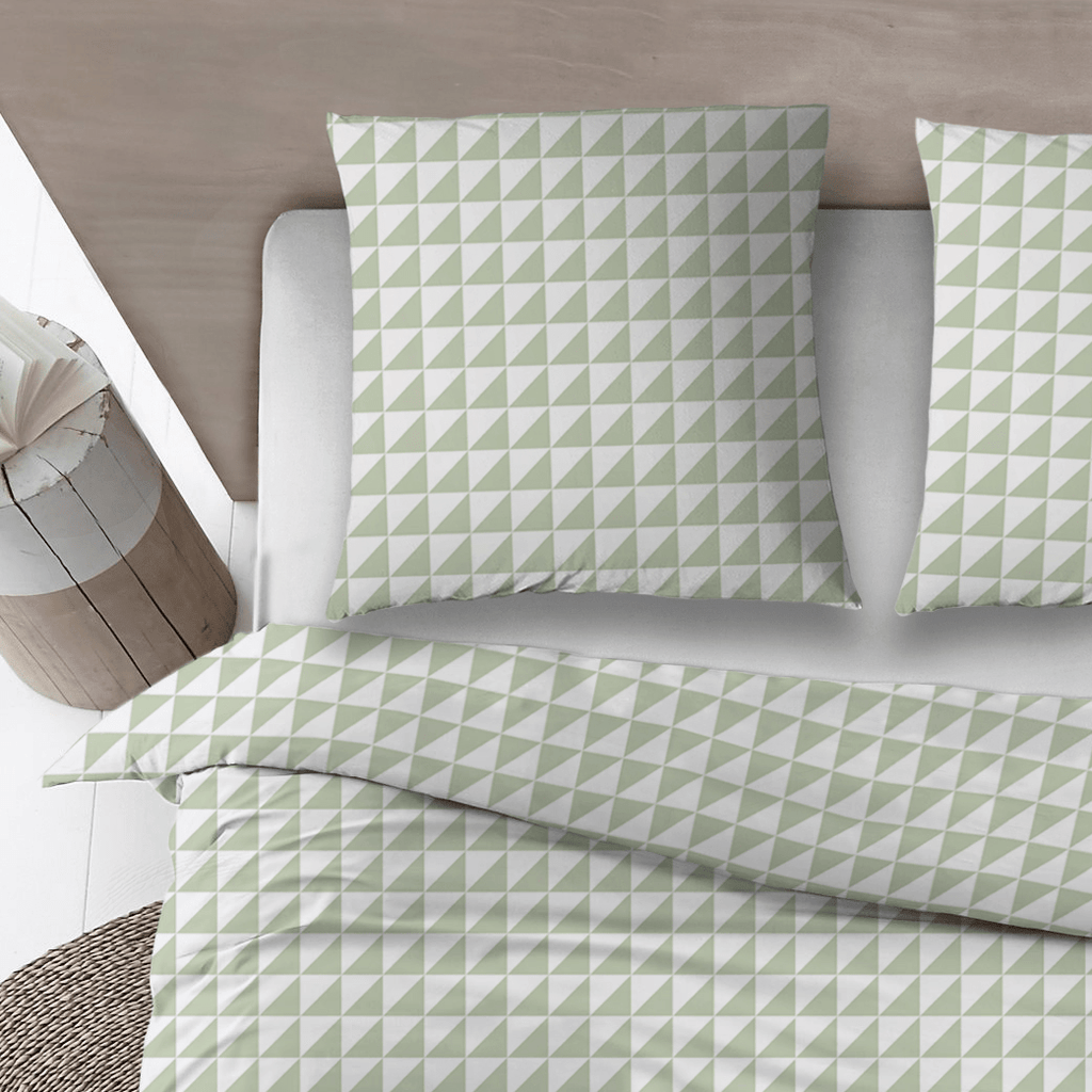 Sleepnight Dekbedovertrek Flanel Irina Groen