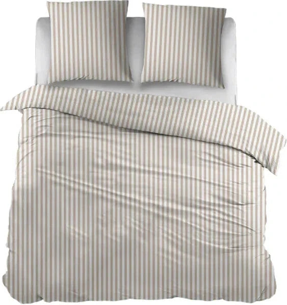 Sleepnight Dekbedovertrek Flanel Iris Beige