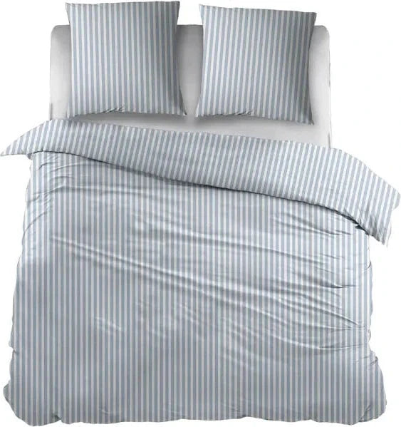Sleepnight Dekbedovertrek Flanel Iris Blauw