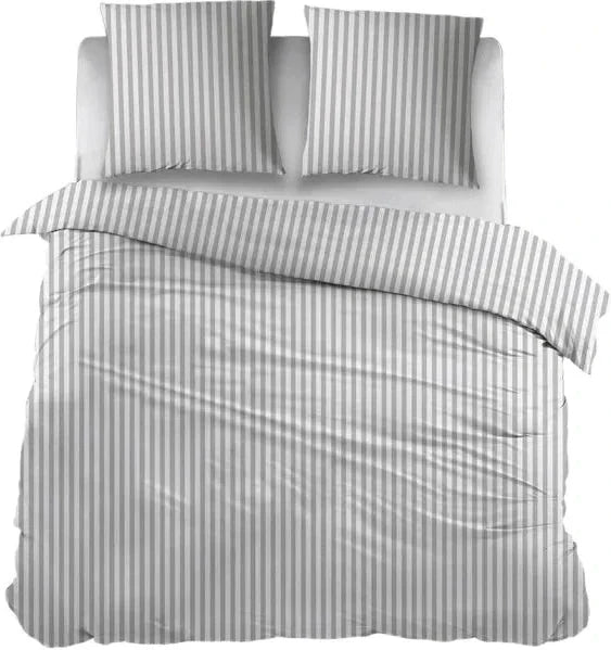 Sleepnight Dekbedovertrek Flanel Iris Grijs