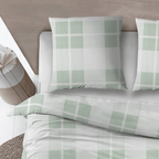 Sleepnight Dekbedovertrek Flanel Isabel Groen