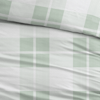 Sleepnight Dekbedovertrek Flanel Isabel Groen