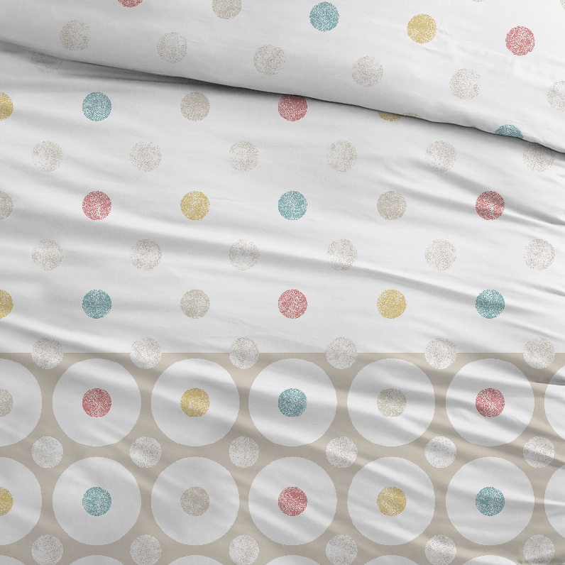 Sleepnight Dekbedovertrek Katoen Katrien - Beige