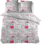 Sleepnight Dekbedovertrek Flanel Kiss