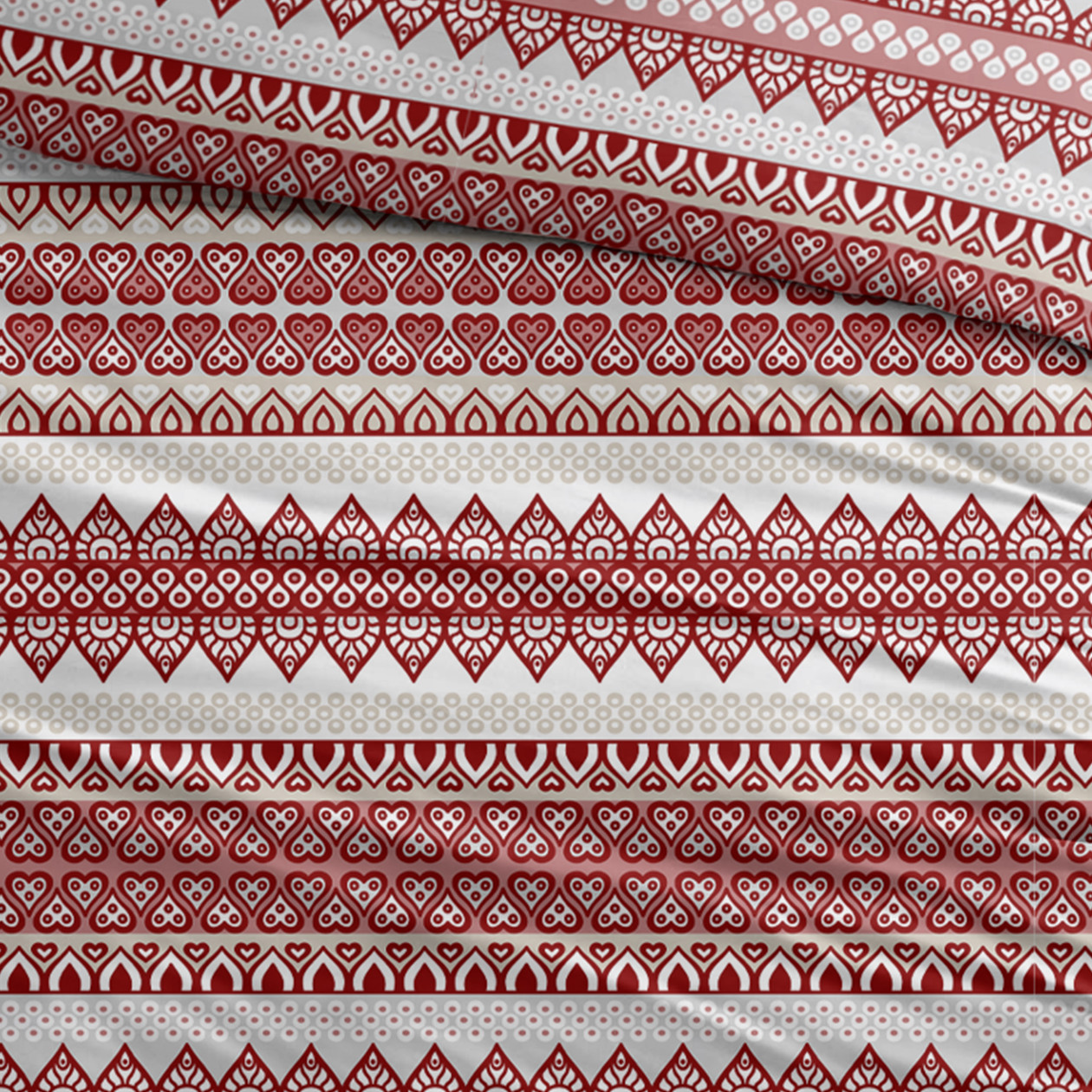 Sleepnight Dekbedovertrek Katoen Kristel - Bordeaux