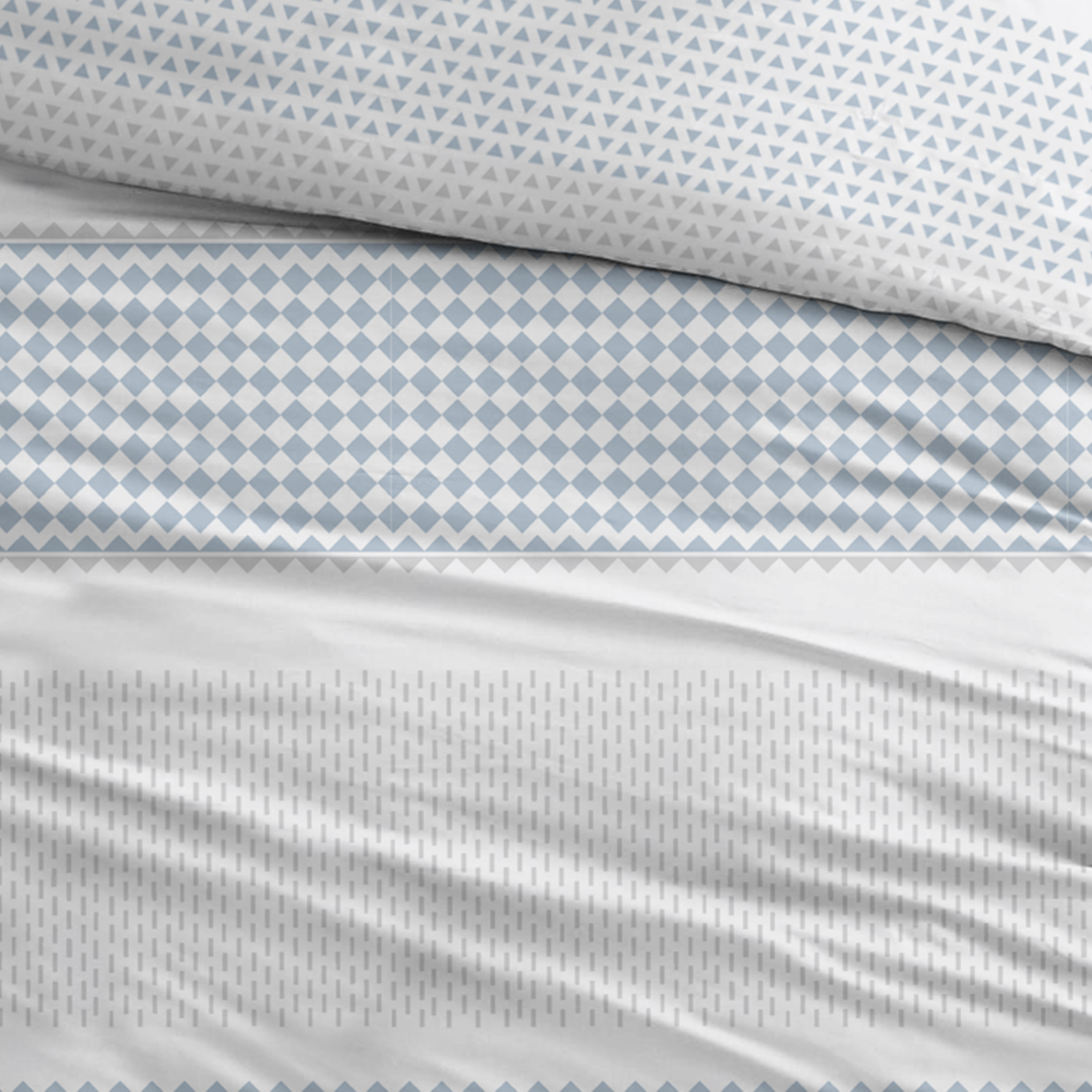 Sleepnight Dekbedovertrek Katoen Kristien - Blauw