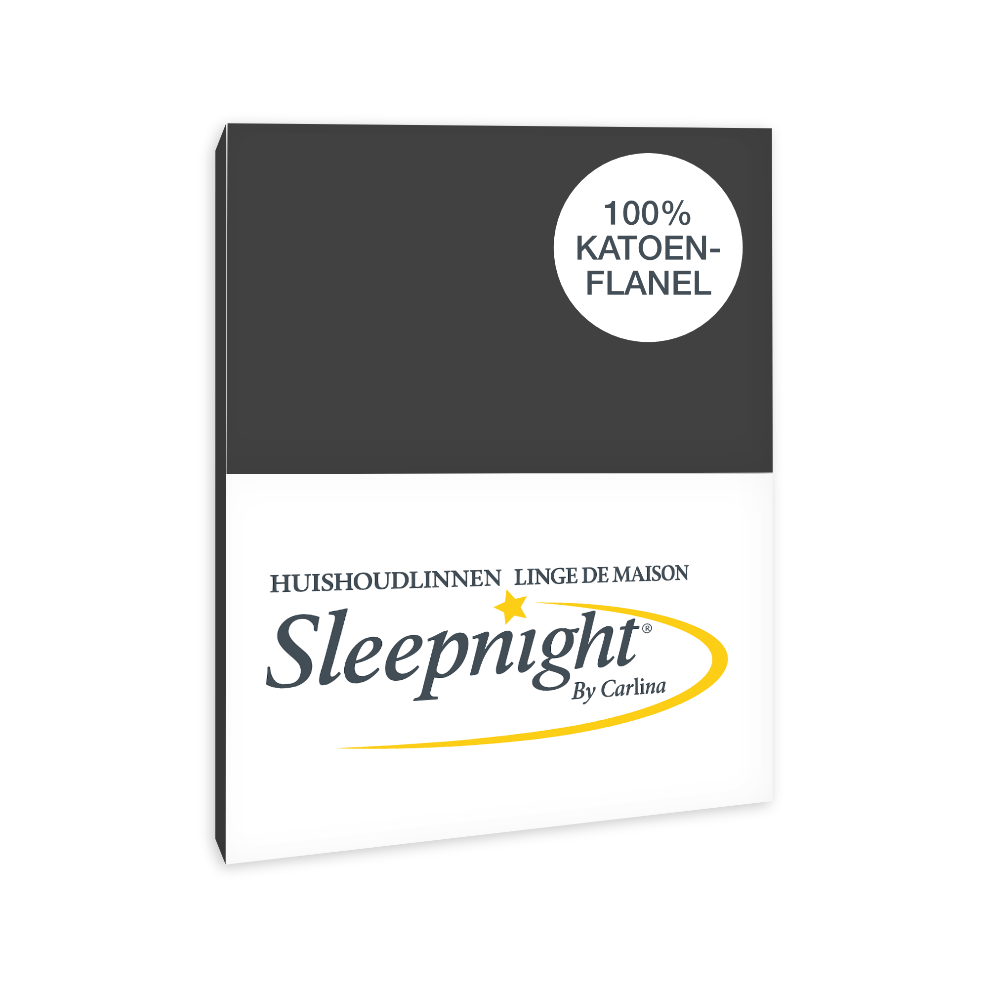 Sleepnight Kussensloop Flanel Antraciet