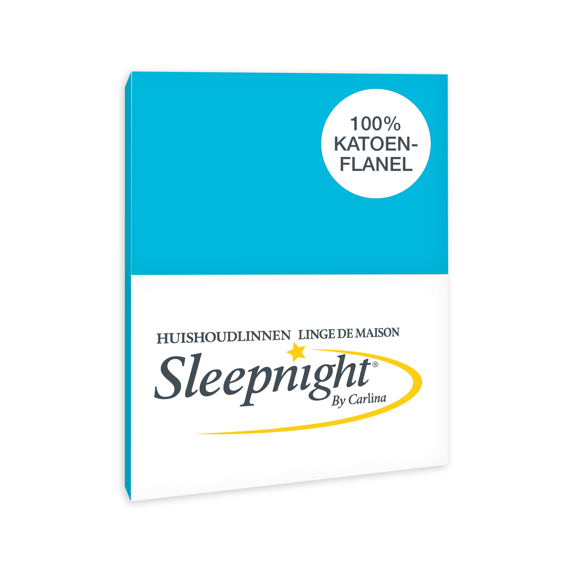 Sleepnight Kussensloop Flanel Turquoise