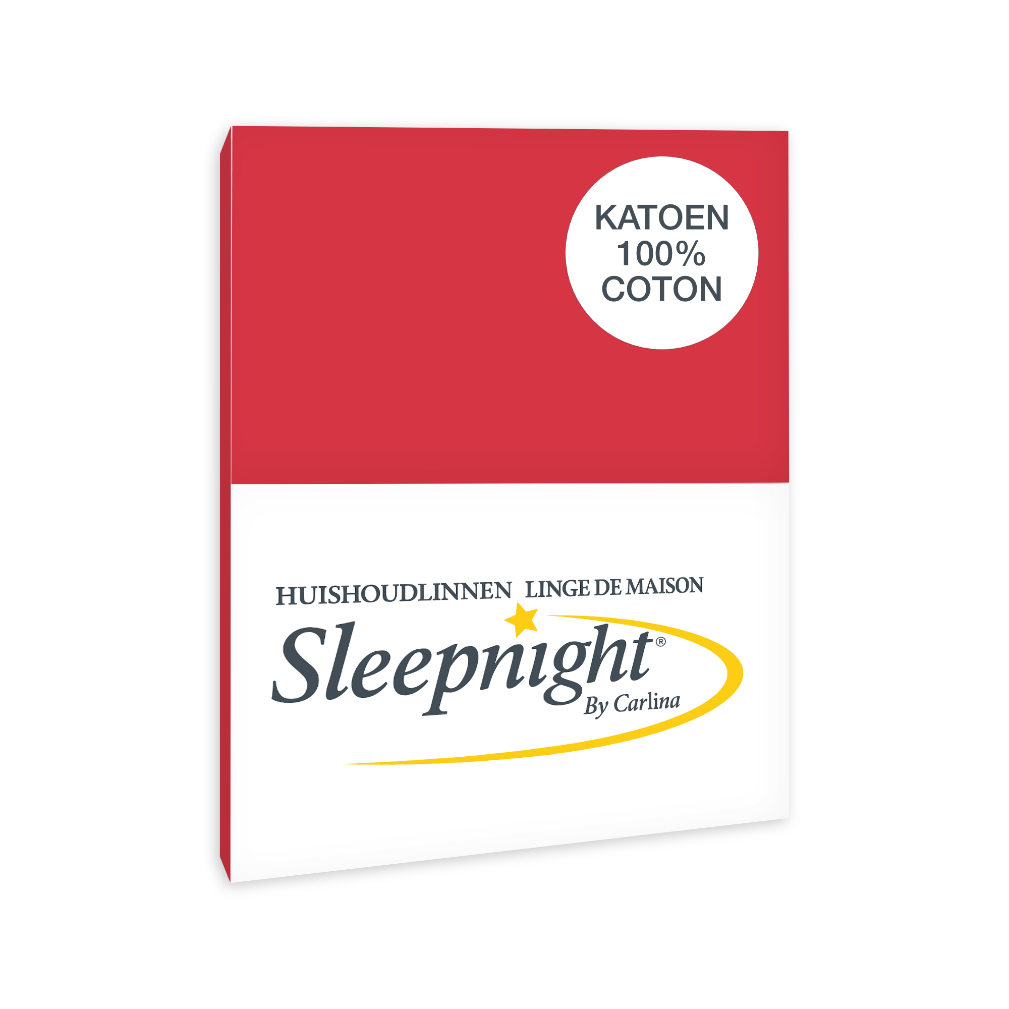 Sleepnight Kussensloop Katoen Rood