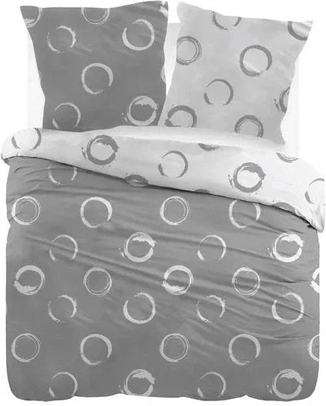 Sleepnight Dekbedovertrek Flanel Lieve Grey