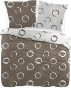 Sleepnight Dekbedovertrek Flanel Lieve Taupe