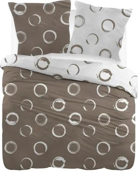 Sleepnight Dekbedovertrek Flanel Lieve Taupe