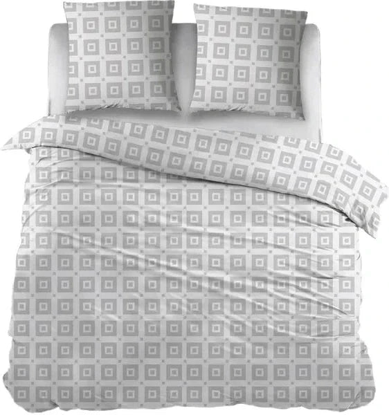 Sleepnight Dekbedovertrek Flanel Ilse Grijs