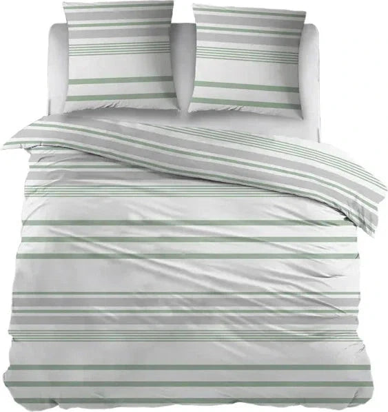 Sleepnight Dekbedovertrek Flanel Indra Groen