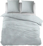 Sleepnight Dekbedovertrek Flanel Ingeborg Blauw