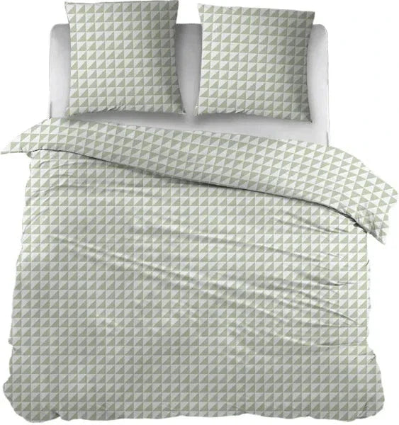 Sleepnight Dekbedovertrek Flanel Irina Groen